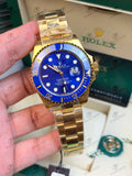 Rolex Submariner YellowGold Blue