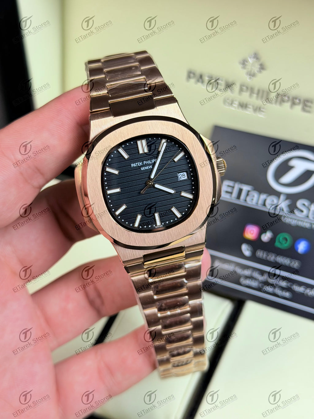 Patek Philippe Nautilus 5711 Black Dial Rose