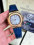 Patek Philippe Nautilus 5711 White Dial Blue leather
