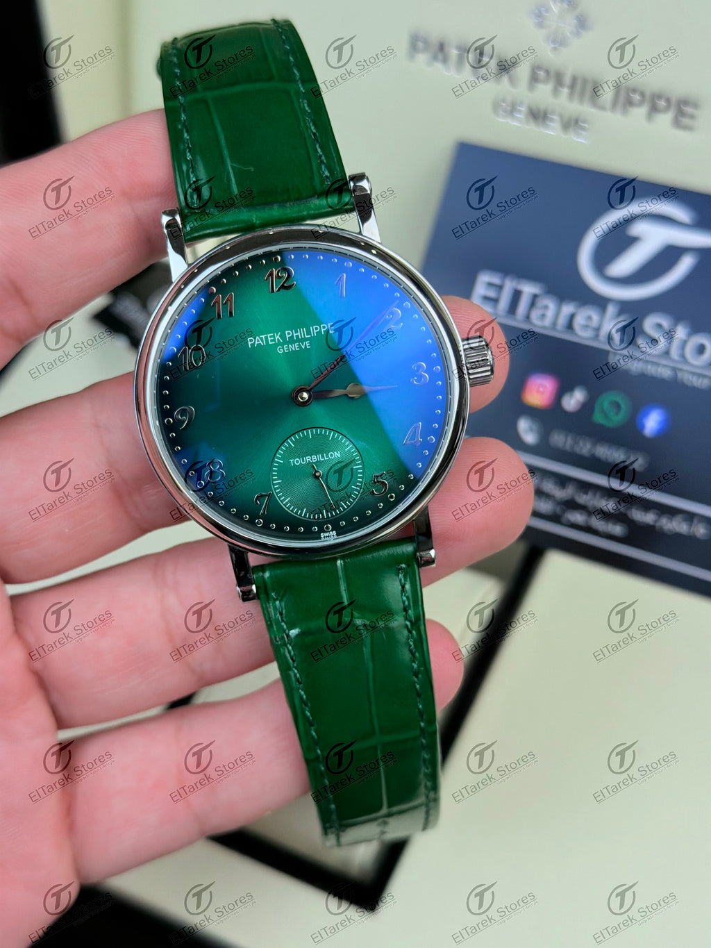 Patek Philippe Calatrava 5022 Green Dial Green Leather