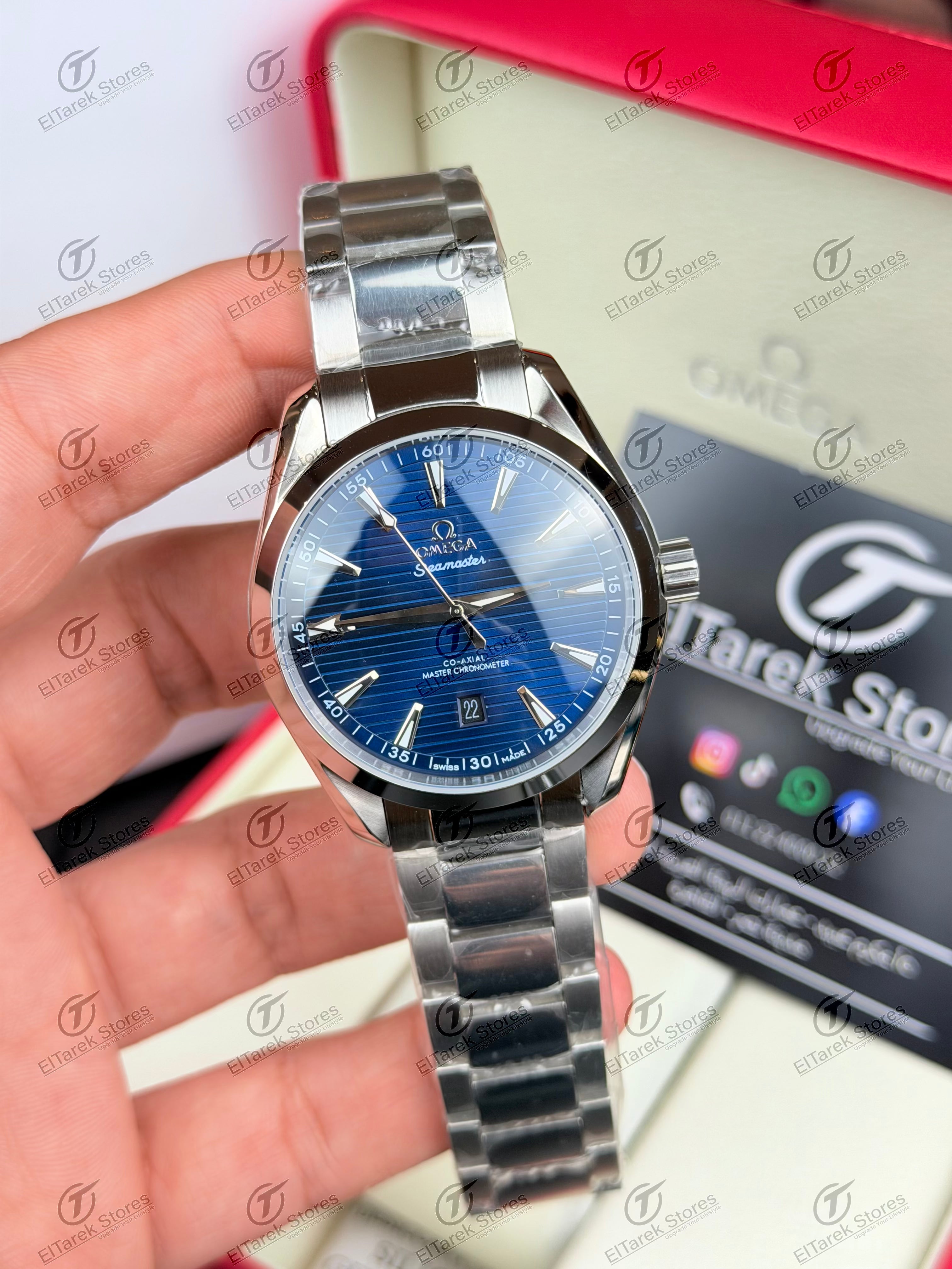 Omega Seamaster Aqua Terra Blue Dial Metal