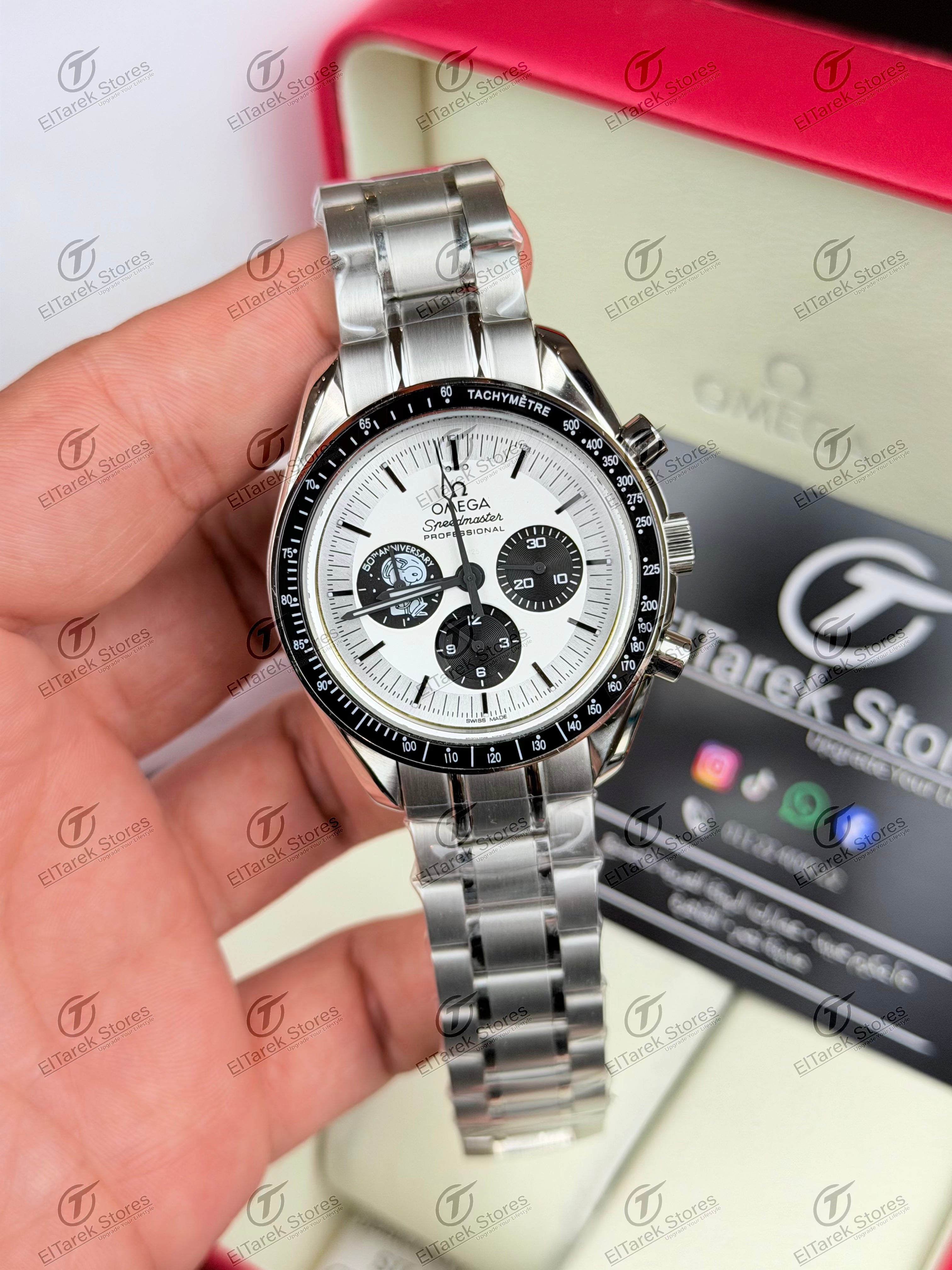 Omega Speedmaster "Silver Snoopy Award" 50th Anniversary Black Metal
