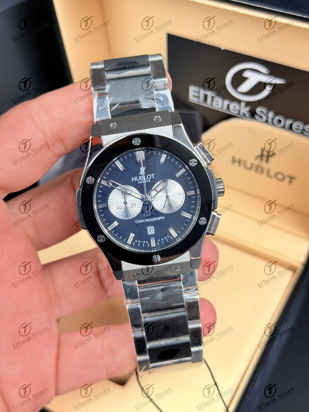 Hublot Classic Fusion Chronograph Black Dial Metal
