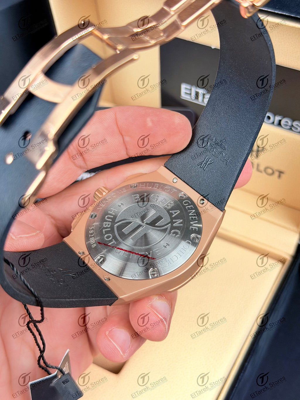 Hublot Classic Fusion Aerofusion Chronograph Black Dial Black Rubber Rose