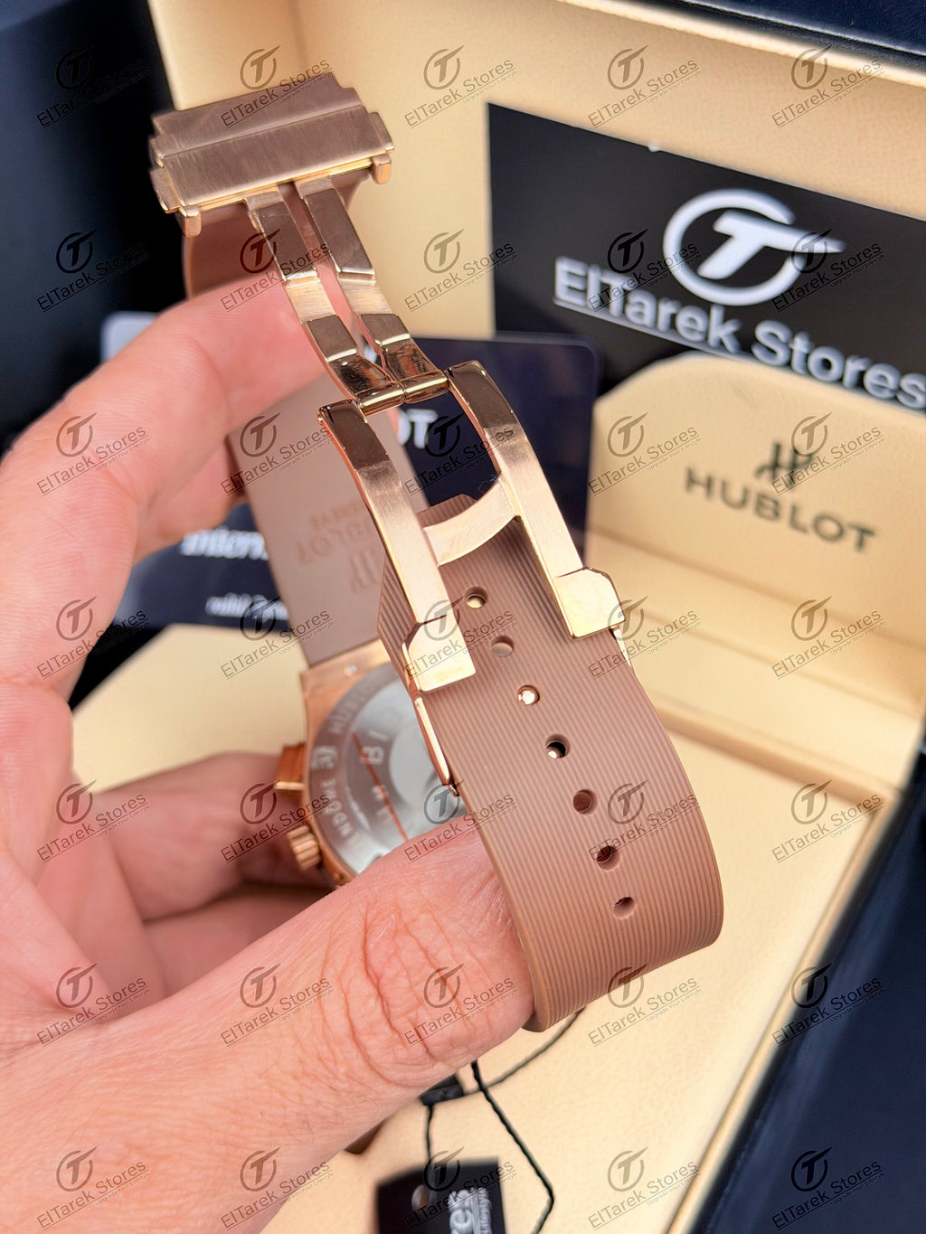 Hublot Classic Fusion Chronograph Brown Dial Brown Rubber Rose