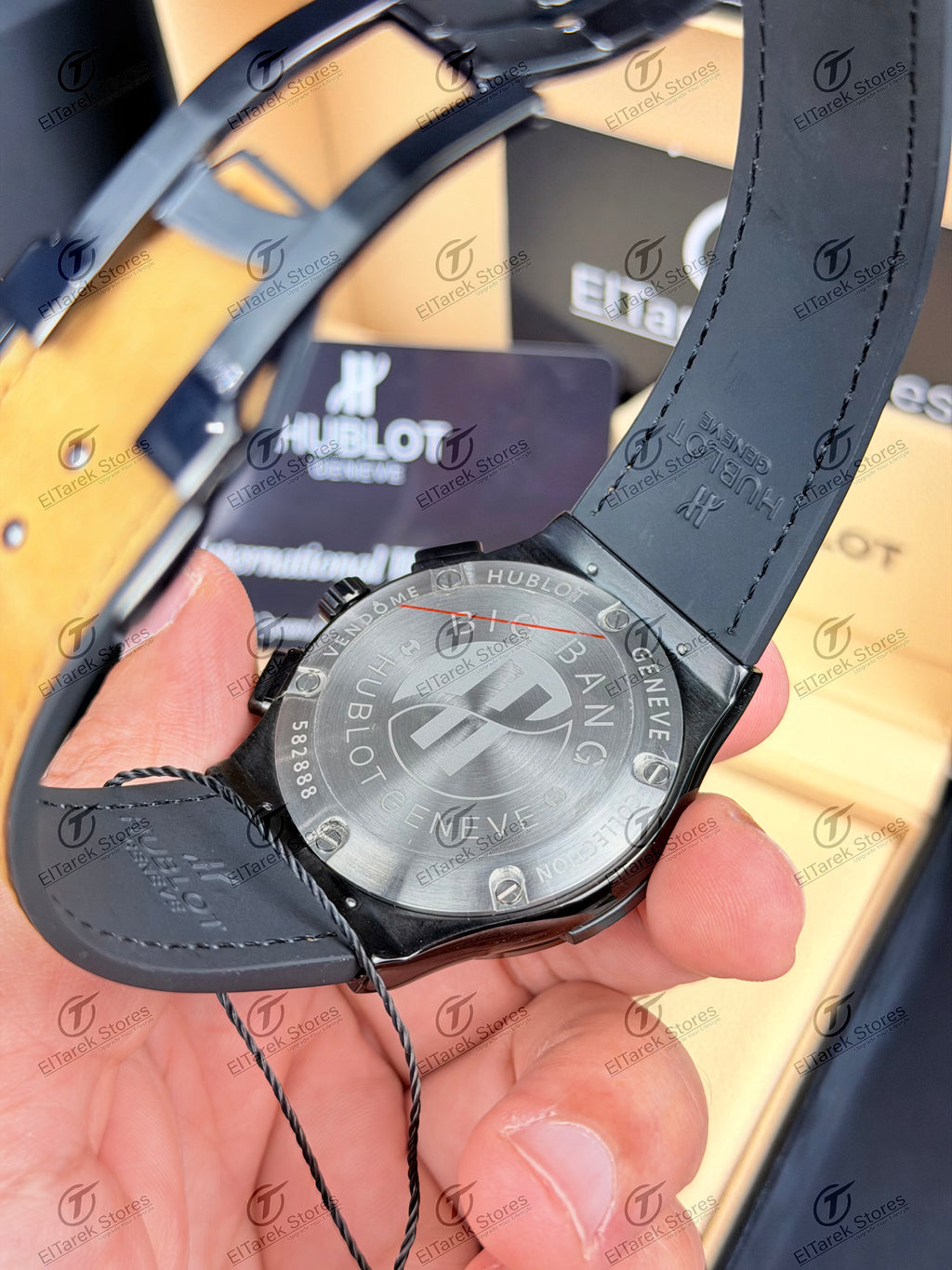 Hublot Classic Fusion Chronograph Black Skeleton Dial Brown Suede