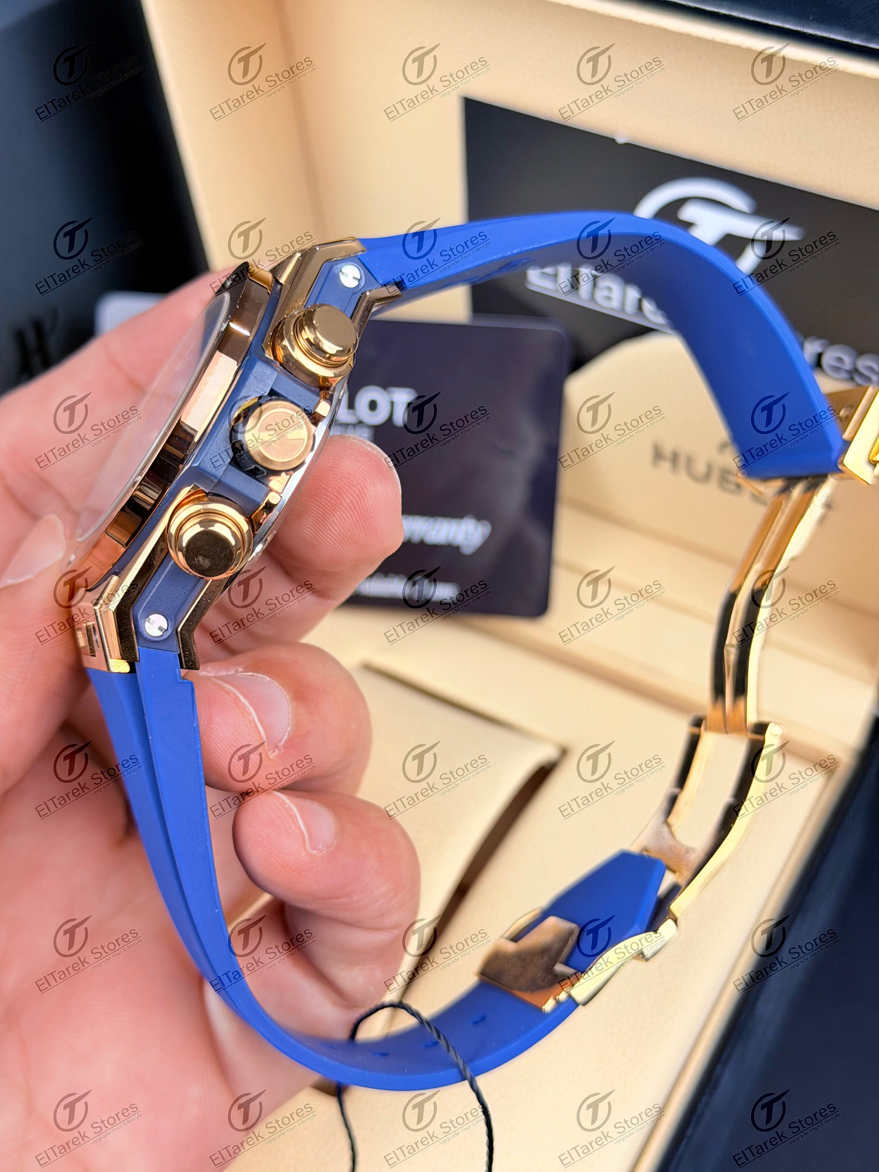 Hublot Big Bang Unico King Blue Dial Blue Rubber Rose