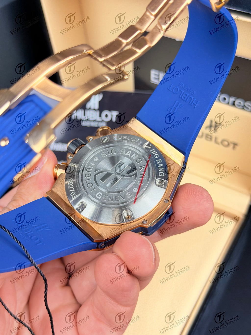Hublot Big Bang Unico King Blue Dial Blue Rubber Rose