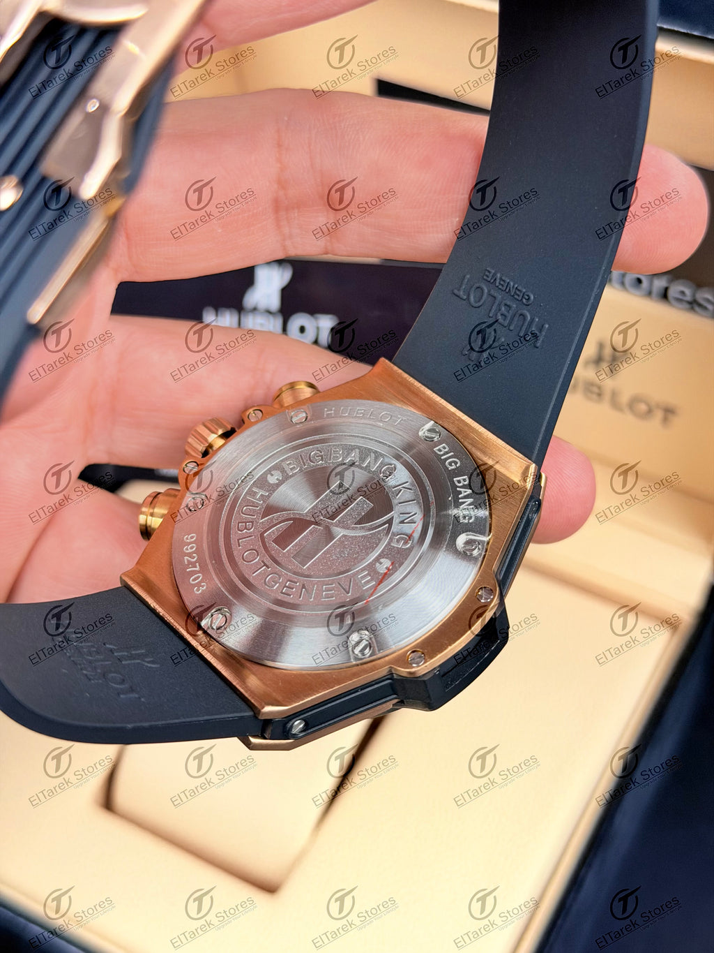 Hublot Big Bang Unico King Black Dial Black Rubber Ceramic Rose