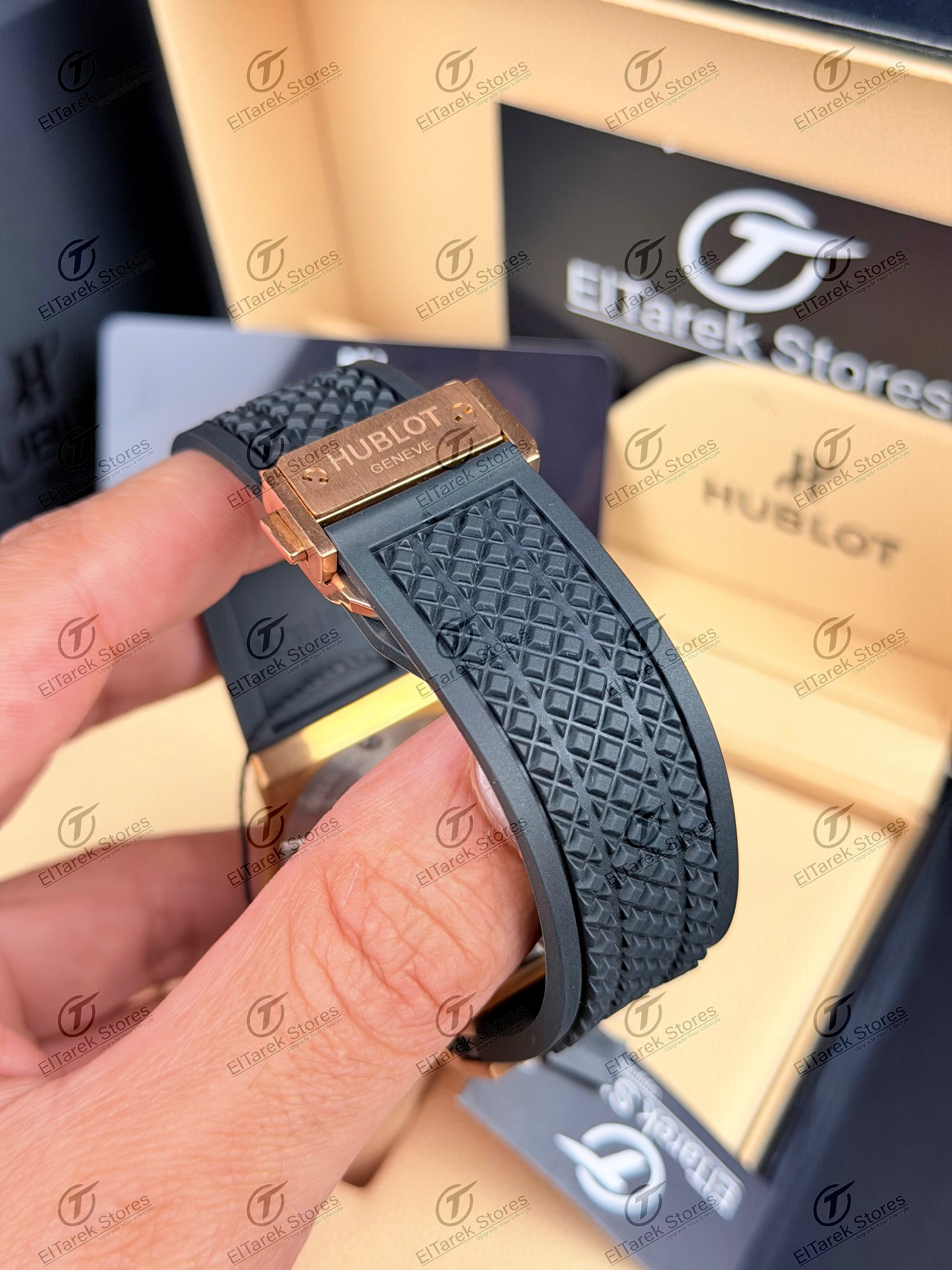 Hublot Big Bang 20th Anniversary Black Dial Black Rubber Rose