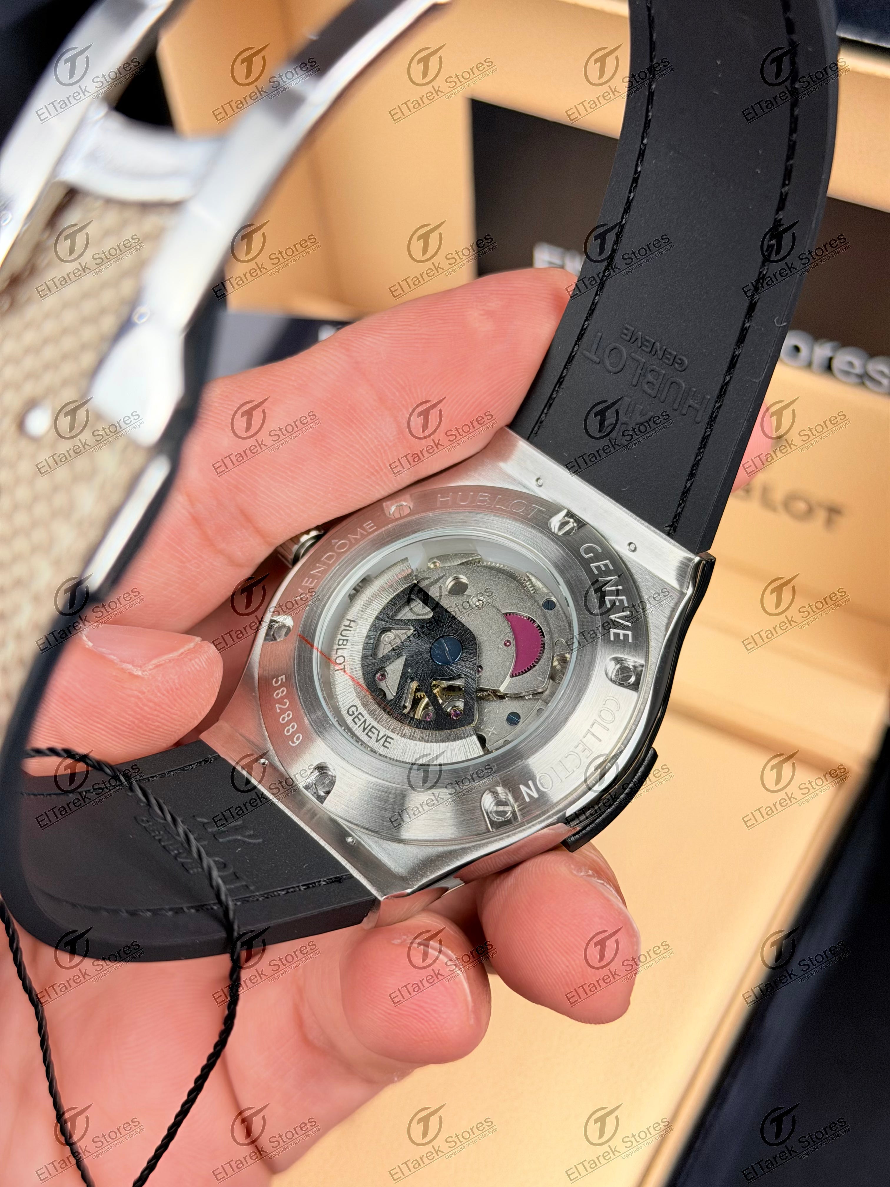 Hublot Classic Fusion Beige Dial Beige Nylon