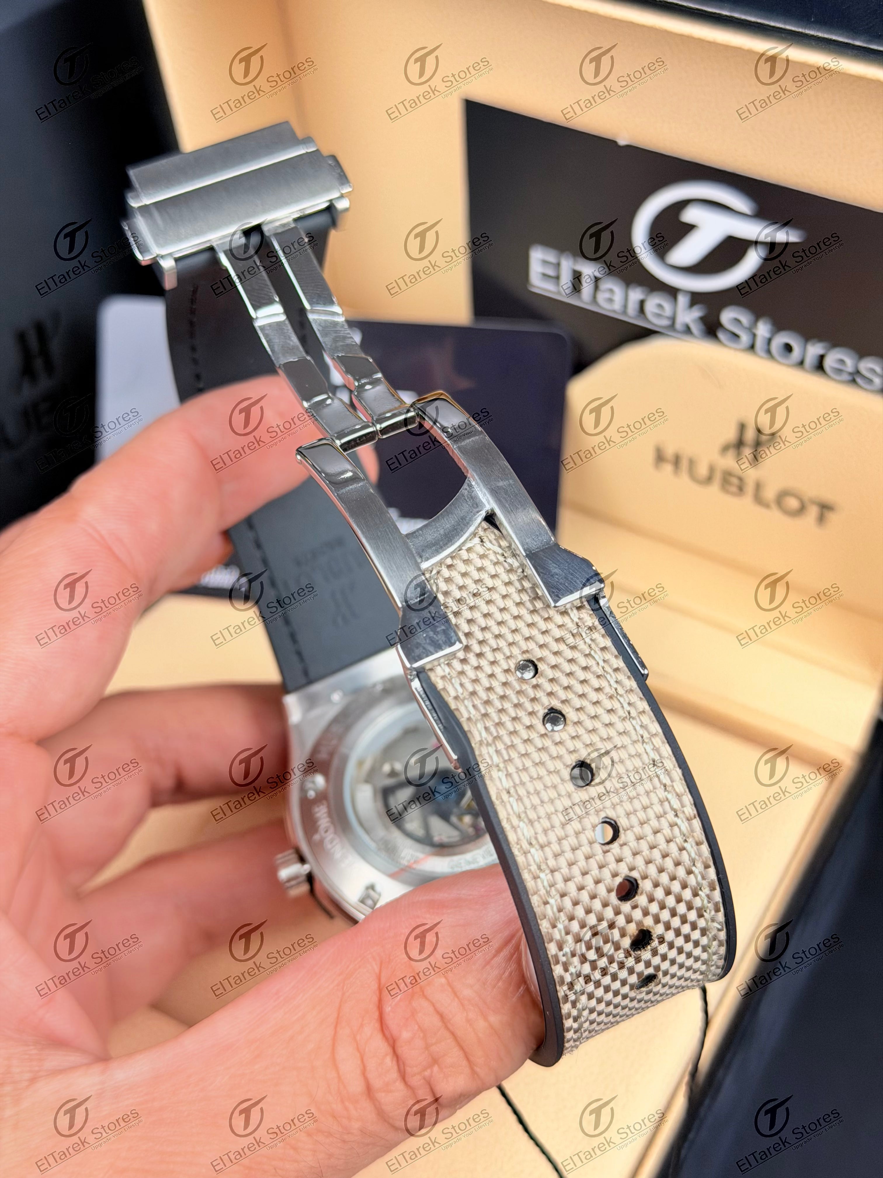 Hublot Classic Fusion Beige Dial Beige Nylon