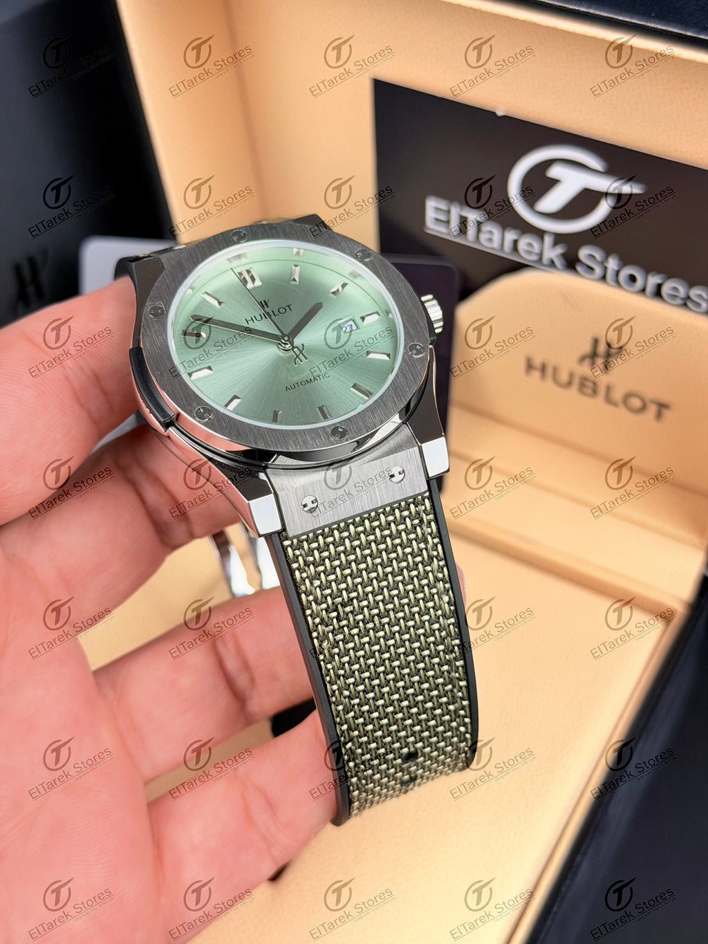 Hublot Classic Fusion Light Green Dial Green Nylon