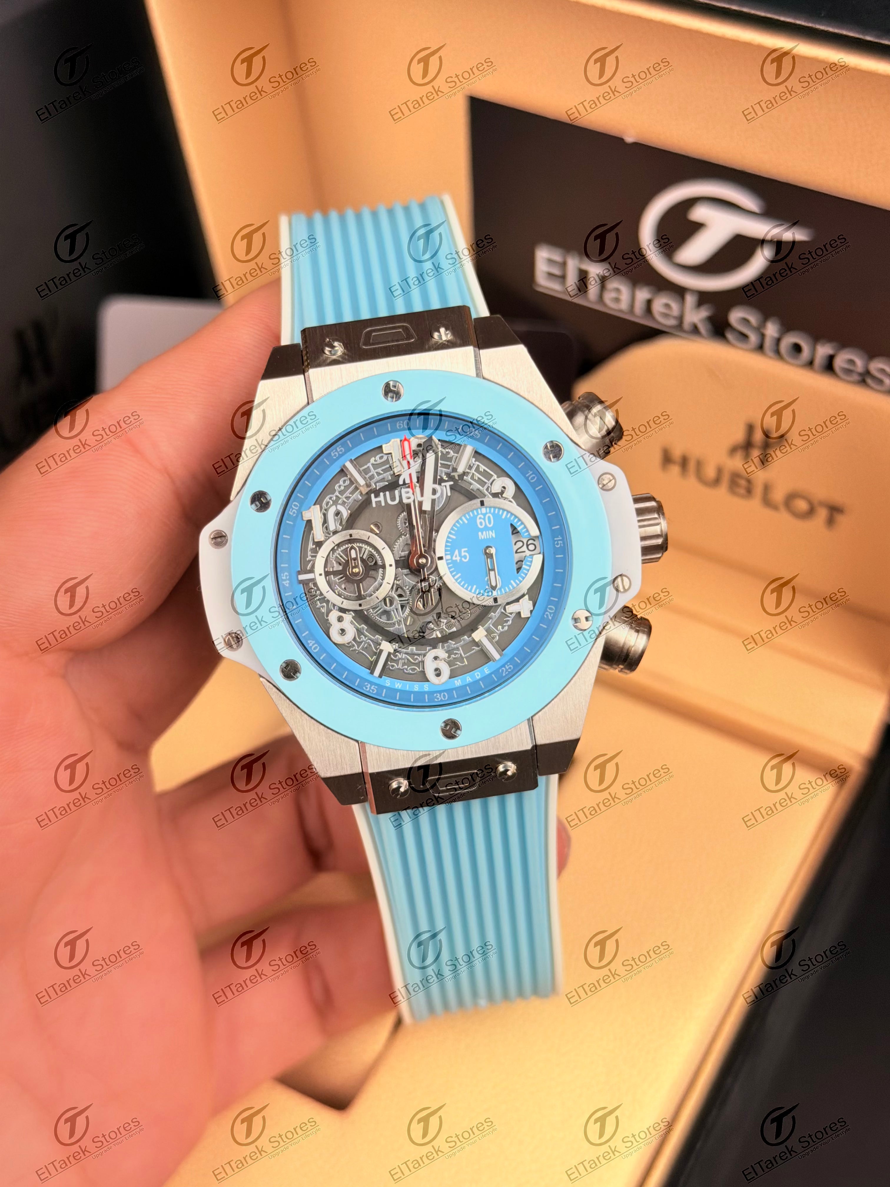 Hublot Big Bang Unico Sky Blue Rubber