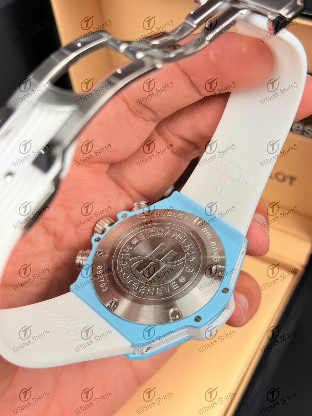 Hublot Big Bang Unico Sky Blue White Rubber