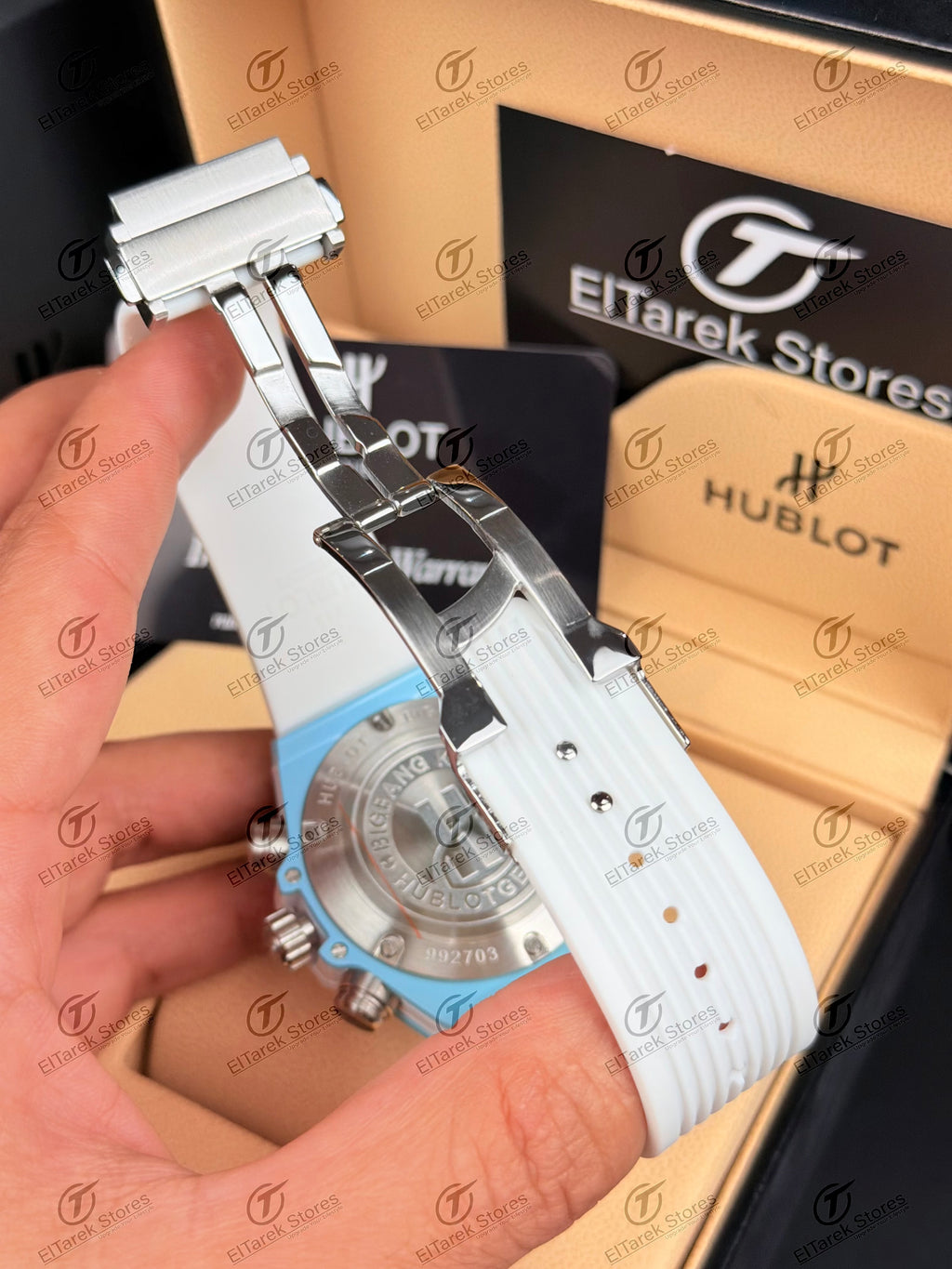 Hublot Big Bang Unico Sky Blue White Rubber