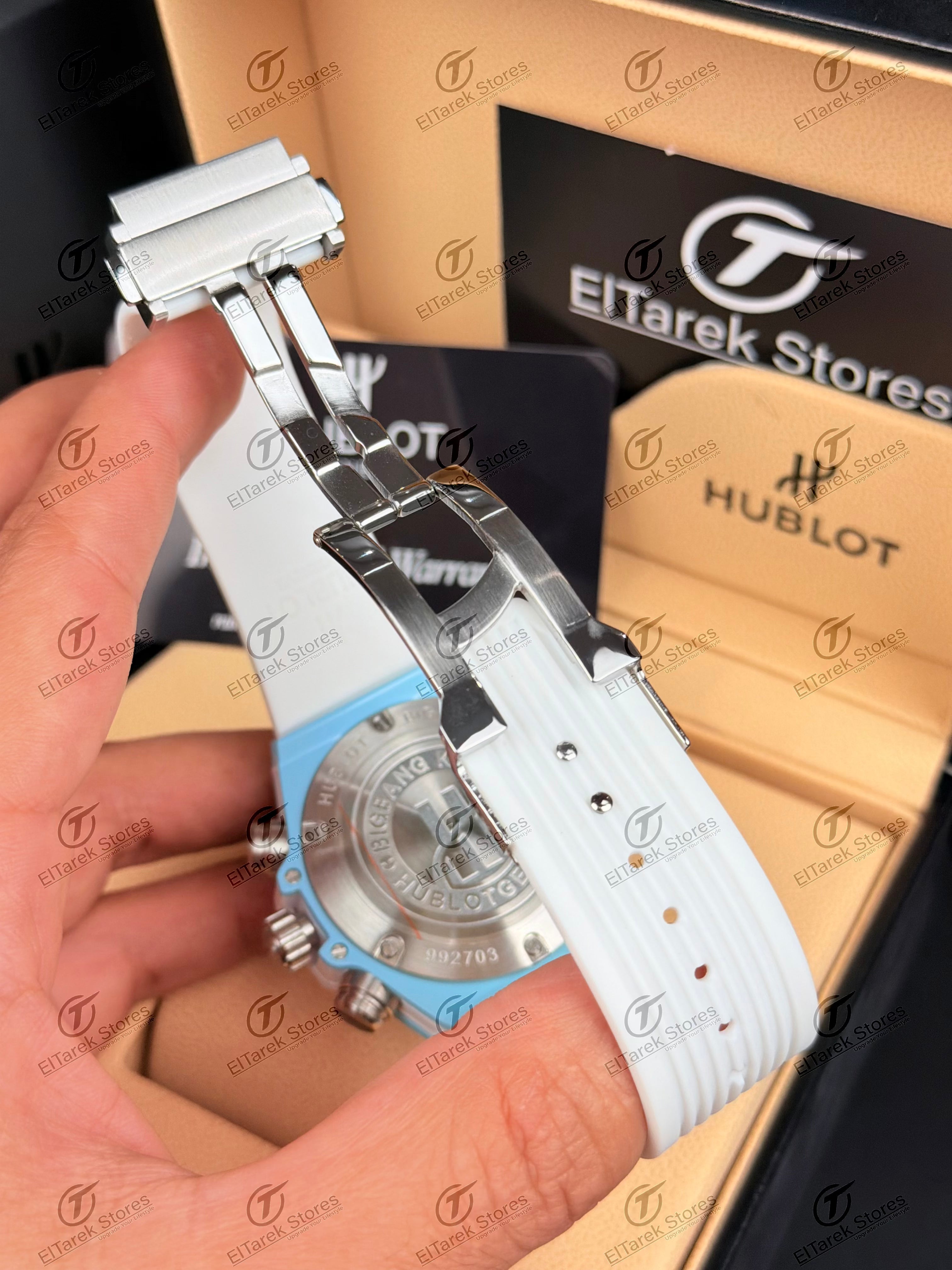 Hublot Big Bang Unico Sky Blue White Rubber