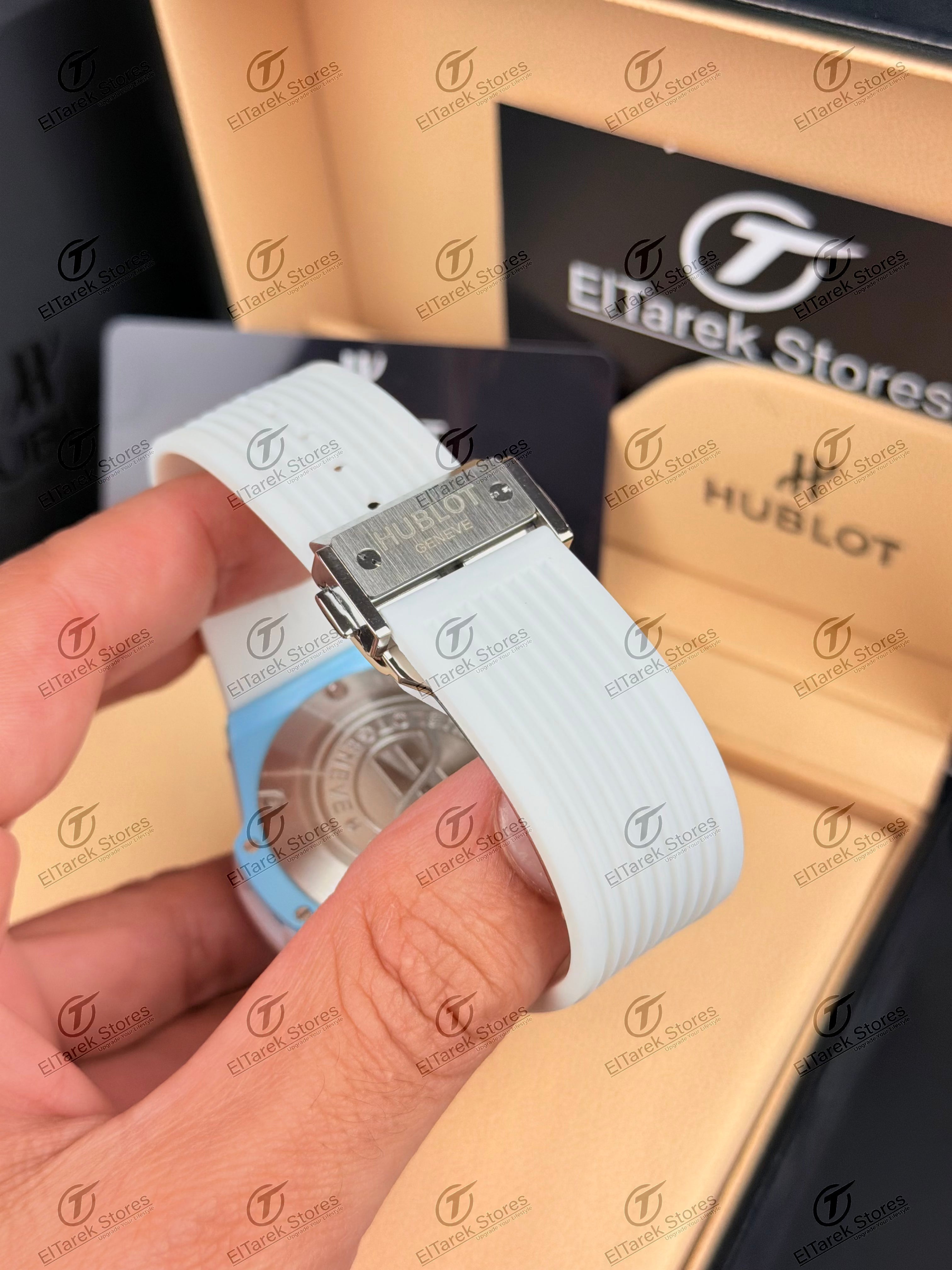 Hublot Big Bang Unico Sky Blue White Rubber