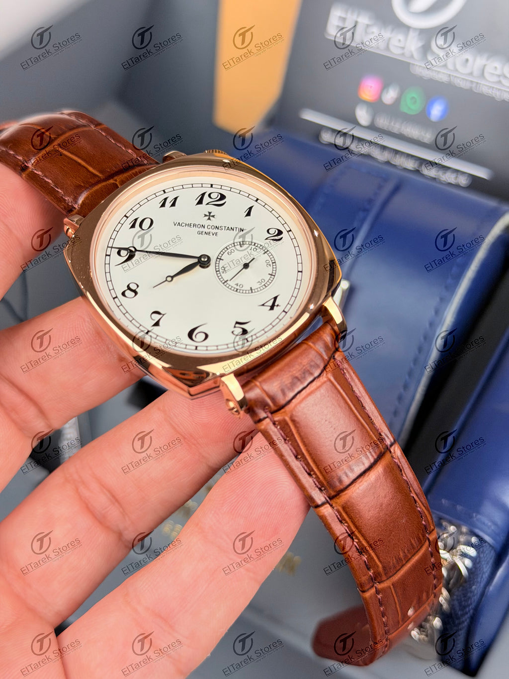 Vacheron Constantin Historiques Rose Brown Leather
