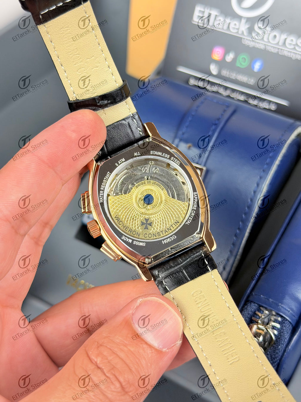 Vacheron Constantin Malte Tourbillon Rose Black Leather