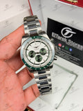Longines Conquest Chronograph White/Green Metal