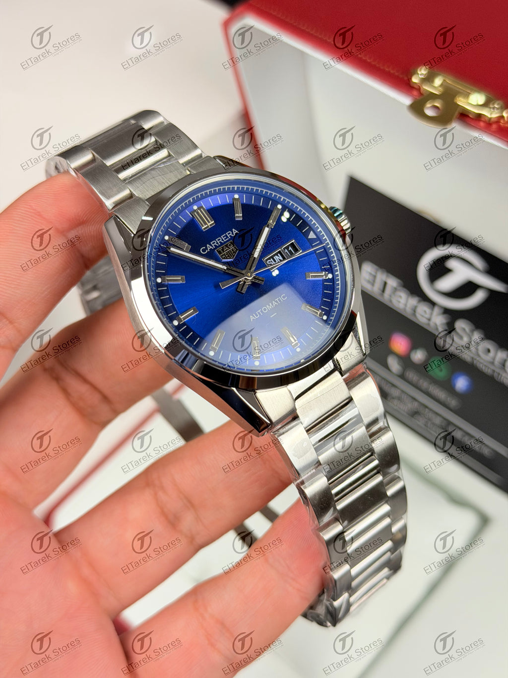 Tag Heuer Carrera Day Date Blue Dial