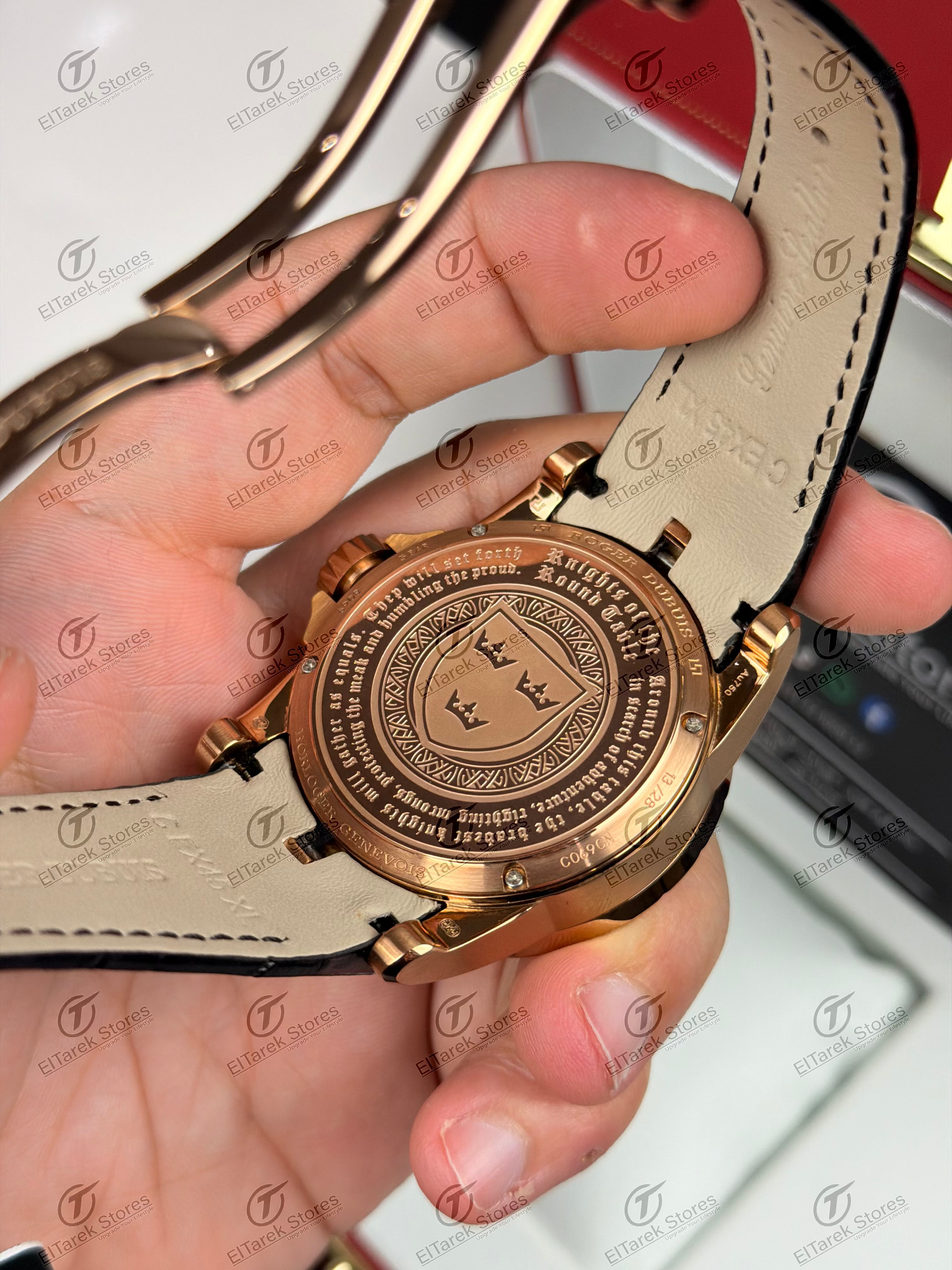 Roger Dubuis Knights of the Round Table Black Leather Rose
