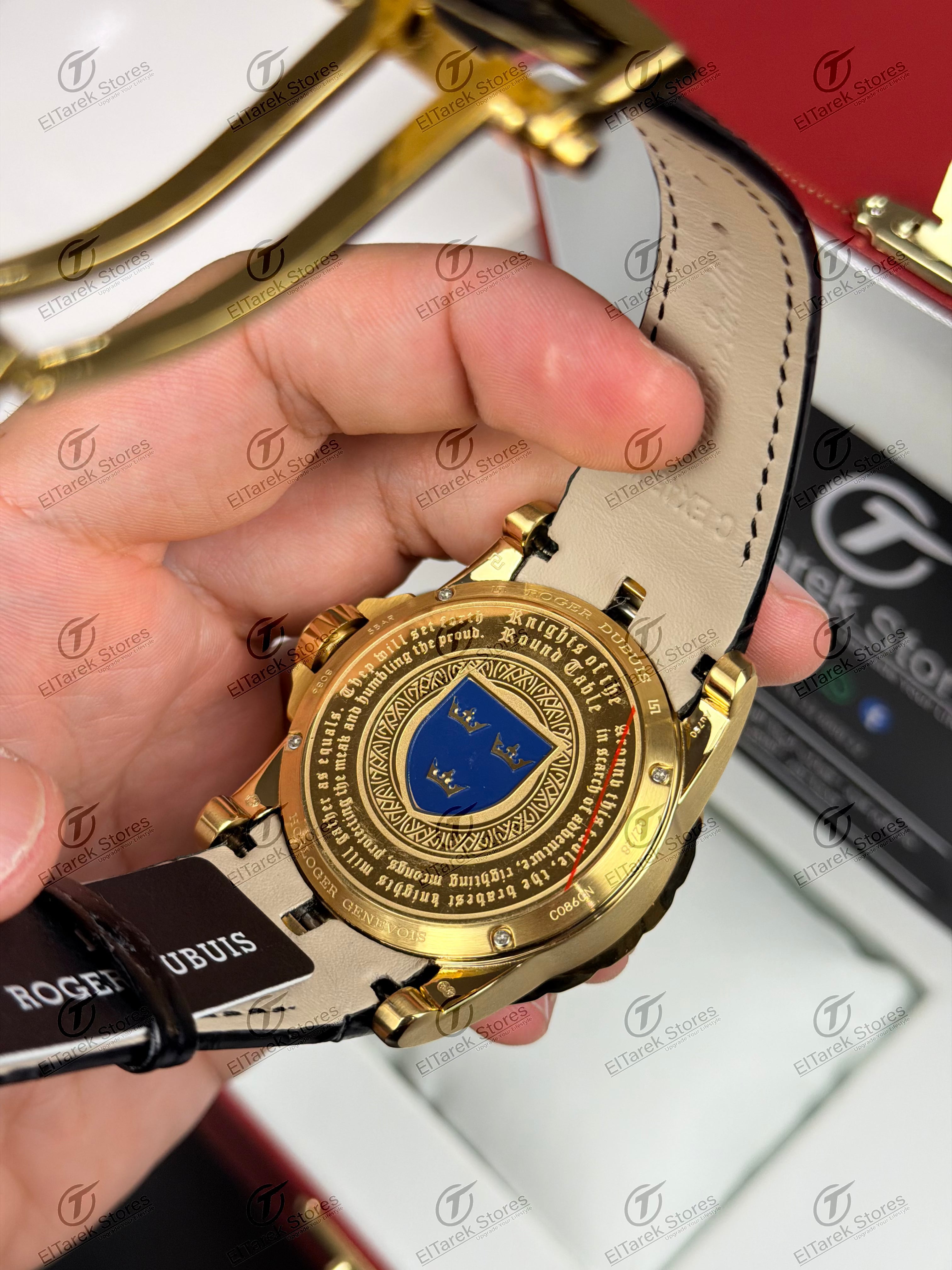 Roger Dubuis Knights of the Round Table Black Leather Gold