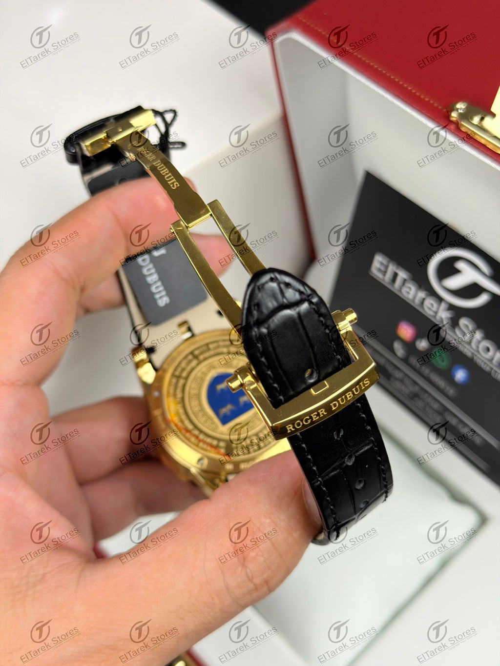 Roger Dubuis Knights of the Round Table Black Leather Gold