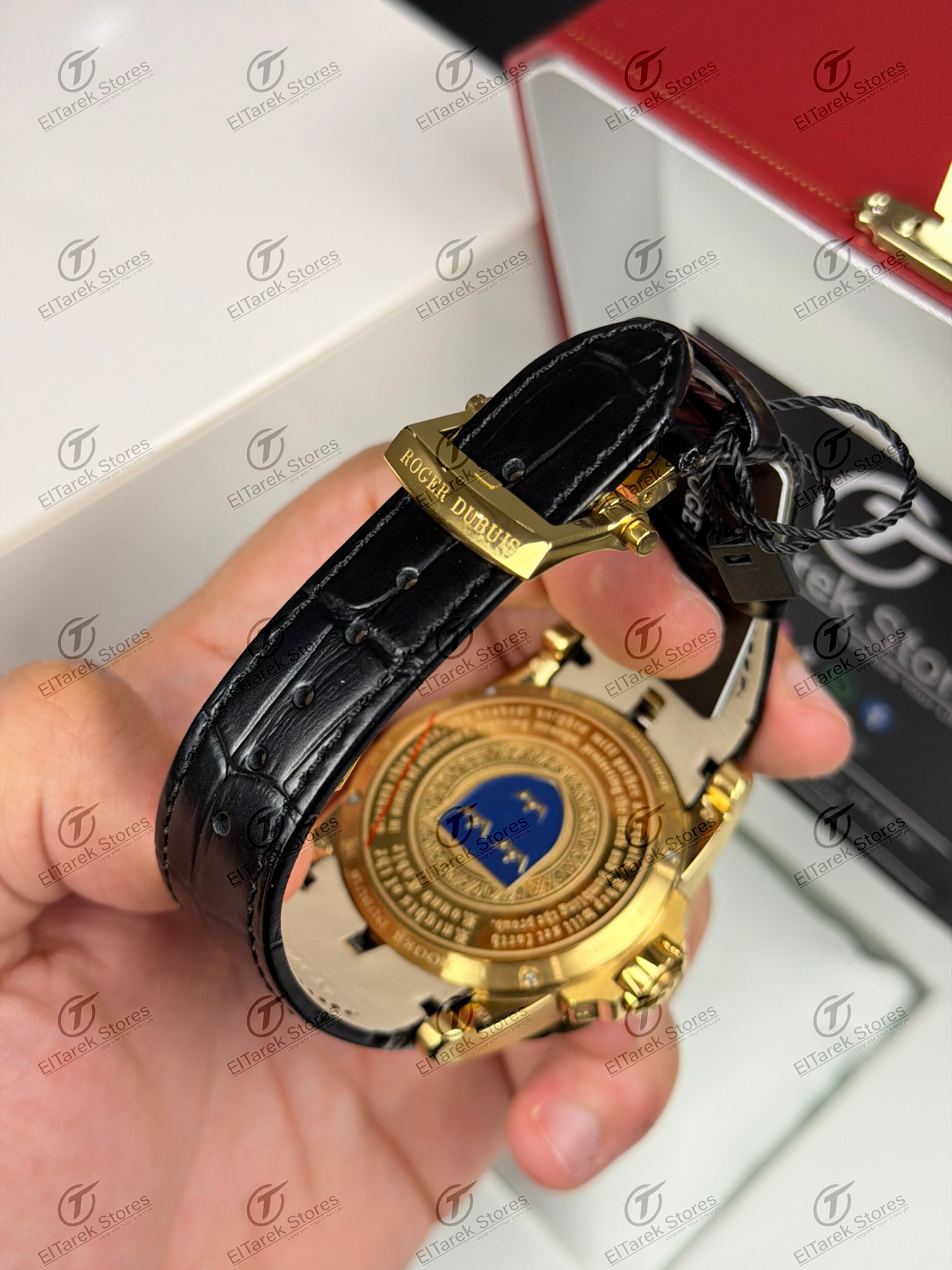 Roger Dubuis Knights of the Round Table Black Leather Gold